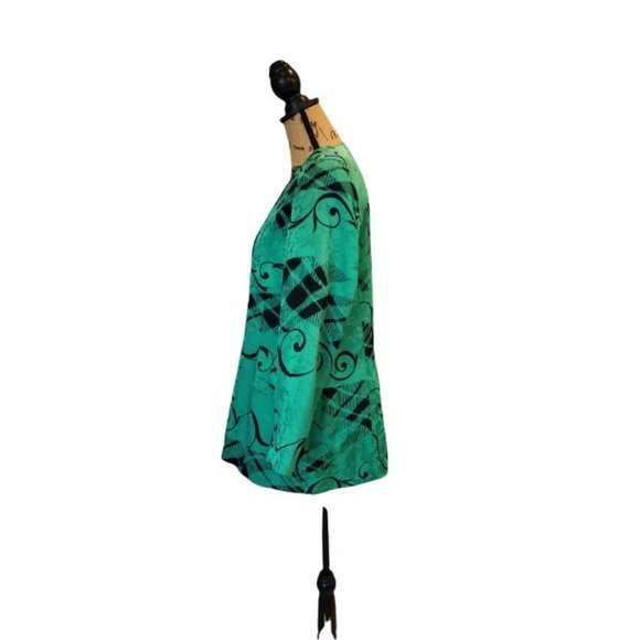 VTG ANNE CRIMMINS for UMI COLLECTIONS Blazer 100% Silk Fully Lined - Wms 16 - Picture 3 of 9